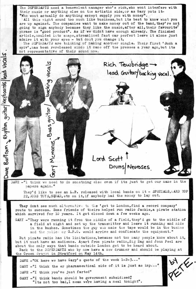 second page of fanzine article