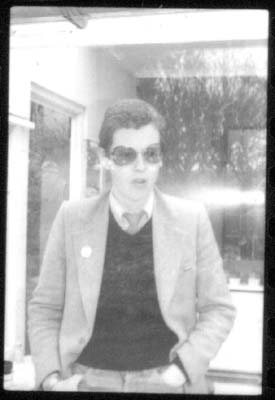 grainy black and white print of Rich T Bizkid